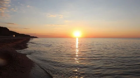 Sunset over sea summer time Stock Footage 146752062