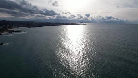 Sunset over the sea, sunset over the ocean Video stock 310345144