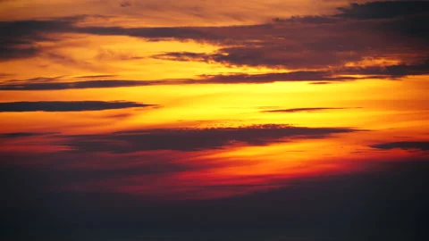 Sunset over sea surface, time lapse Stock Footage 126944333