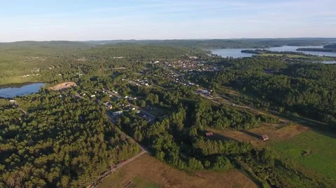 Sunset over small town 動画素材 68002660