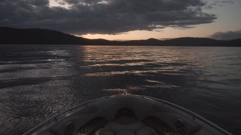 A sunset over some water Video stock 156025649