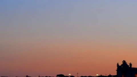 A sunset over St. Peters Dome Stock Footage 134054820
