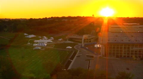 Sunset over Stadium - 20 Secs Stock Footage 47523223