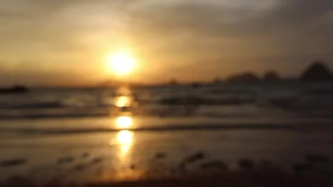 Sunset over Thap Kaek Beach, Krabi, Thailand. Stock Footage 331983035