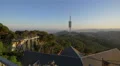 Sunset over Tibidabo Hill in Barcelona 4k or 4k+ Resolution