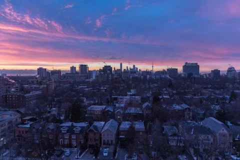 Sunset over Toronto Stock Photos