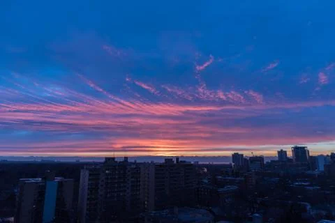 Sunset over Toronto Stock Photos