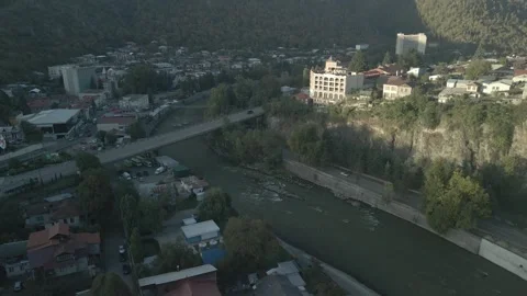 Sunset over a town Stock Footage 291707202