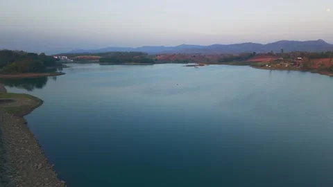 Sunset Over Tranquil Waters Stock Footage 301634311