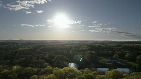 Sunset Over Trees Stock Footage 240752183