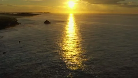 Sunset over tropical beach Video stock 245012245