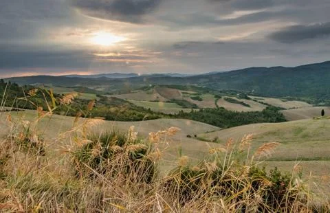 Sunset over Tuscany Stock Photos