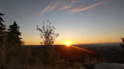 Sunset over the valley Stock-Footage 147178581