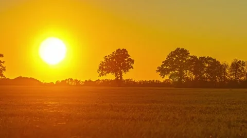 Sunset over a vast field. 스톡 동영상 330911269