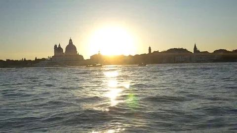 Sunset over Venice 스톡 동영상 69135105
