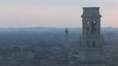 Sunset over Verona Stock Footage 12675680