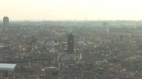 Sunset over Verona Stock Footage 12675799