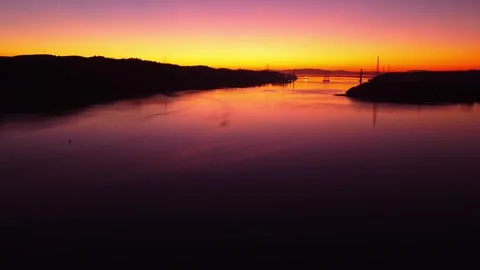 Sunset over Water 3 Stock-Footage 240256172