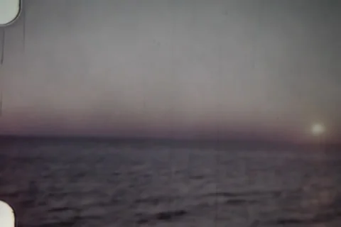 Sunset over water Stock Footage 24701364