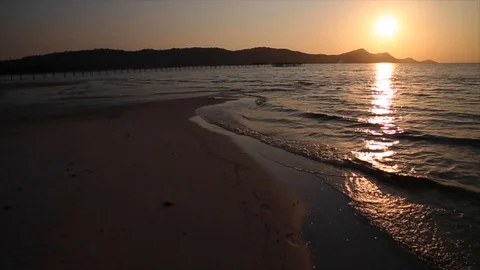 Sunset Over Water Video stock 88144498