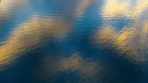 Sunset over water Stock Footage 103422173