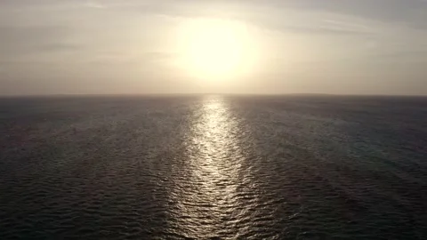 Sunset over water Stock Footage 162454073