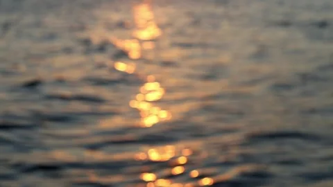 Sunset over water Video stock 247416305