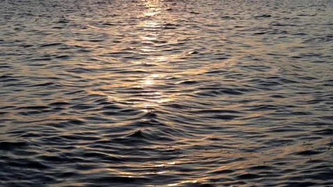 Sunset over water Video stock 247504136