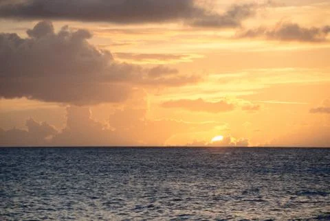 Sunset over Water Stock Photos