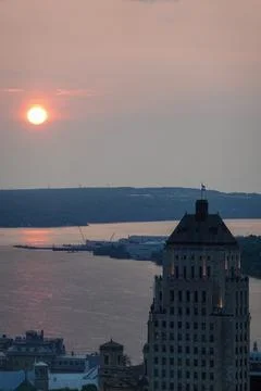 Sunset Over Water Stock Photos