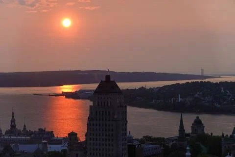 Sunset Over Water Stock Photos