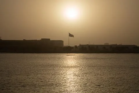 Sunset Over Water Stock Photos