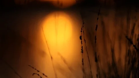 Sunset over water - reflections Stock Footage 72107797