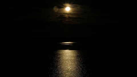 Sunset over water. Sun Video stock 83849613