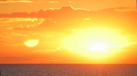 Sunset  Over  Water Timelapse Vídeo Stock 136573
