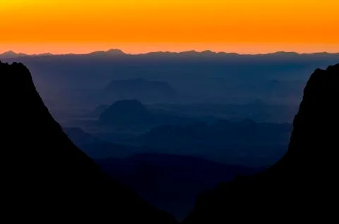 Sunset Over "The Window" Stock Photos