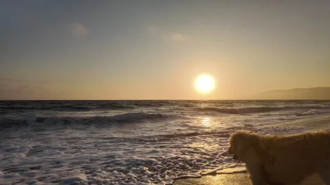 Sunset over Zuma beach malibu CA 44 D2 Stock-Footage 281541177