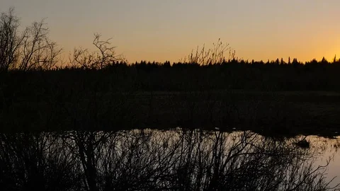 Sunset at overflow Stock Footage 73303305