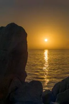 Sunset at Pacific Grove Stock Photos