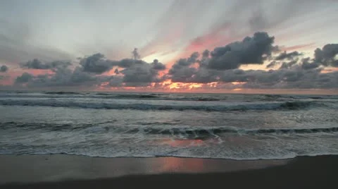 Sunset Pacific Ocean Stock-Footage 12034118