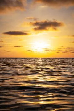 Sunset on the Pacific ocean Stock Photos