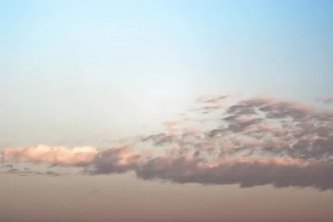 A sunset painting the cloud Stock Photos