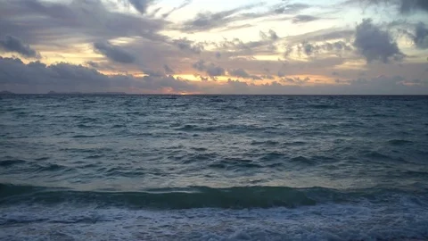 Sunset at Palau sea Stock Footage 73465326