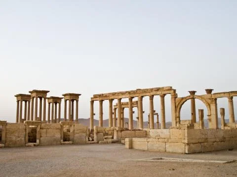 Sunset in Palmyra Stock Photos
