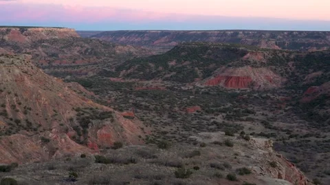 Sunset Palo Duro Canyon State Park Texas Sunset Beautiful Canyon Stock Footage 278273017