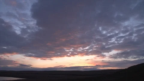 Sunset Pan Stock Footage 108820658