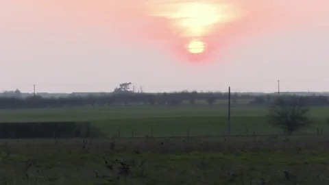 Sunset Pan left to right 스톡 동영상 73235283