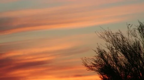 Sunset Pan to mountains Stock Footage 58067535