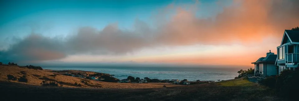 Sunset Panorama Stock Photos