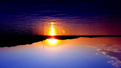Sunset paradise Stock Photos